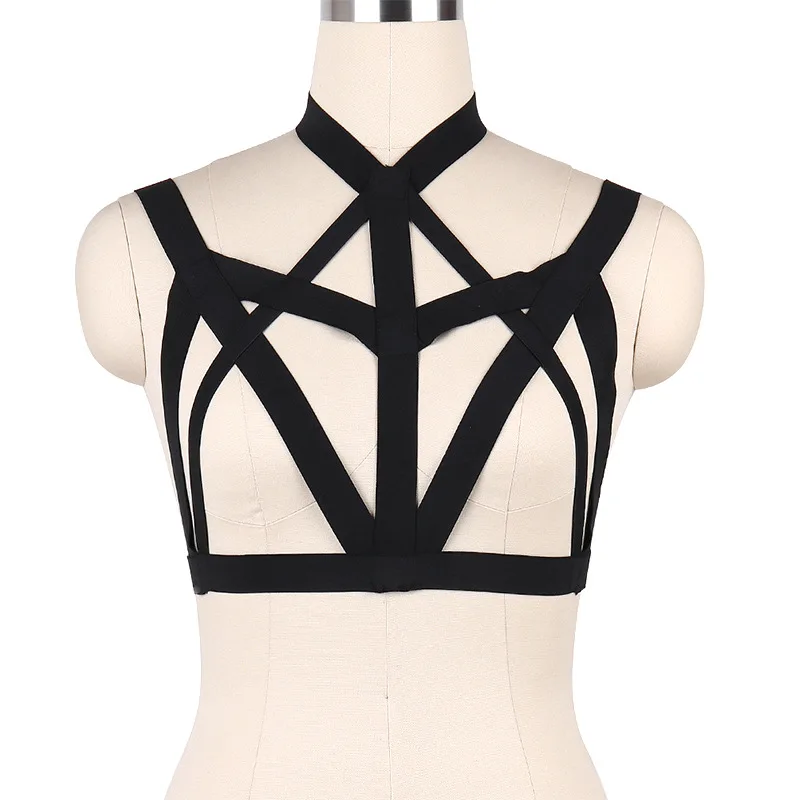 Fashion Sexy Bra Body Cage Punk Bondage Lingerie Crop Top Harness Bra Rave Body Harness Belt Pole Dance Wear
Fashion Sexy Bra Body Cage Punk Bondage Lingerie Crop Top Harness Bra Rave Body Harness Belt Pole Dance Wear