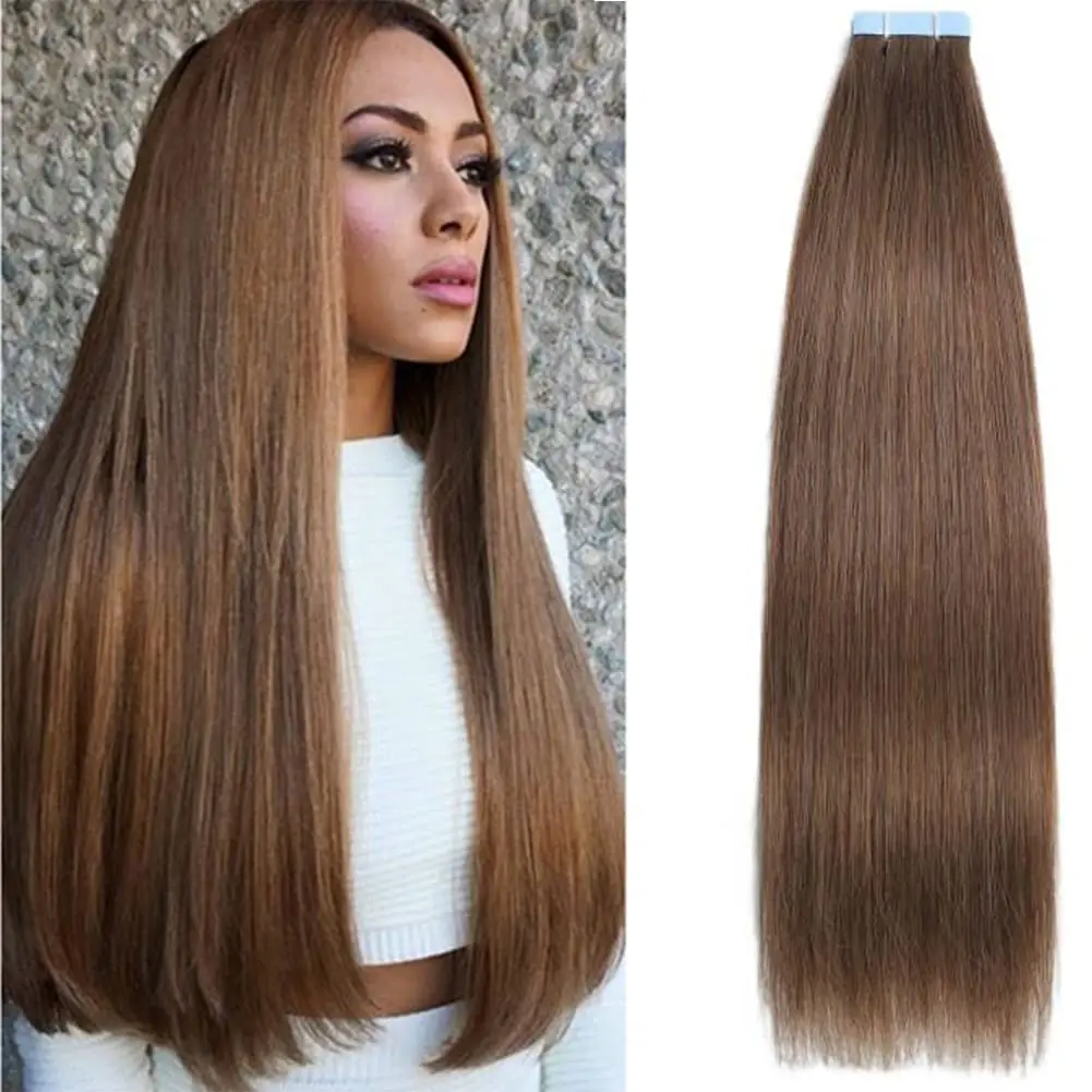 Alimice Tape in Hair Extensions Human Hair 4 Chocolate Brown Straight Seamless Skin Weft Invisible Tape in Extensions
Alimice Tape in Hair Extensions Human Hair 4 Chocolate Brown Straight Seamless Skin Weft Invisible Tape in Extensions