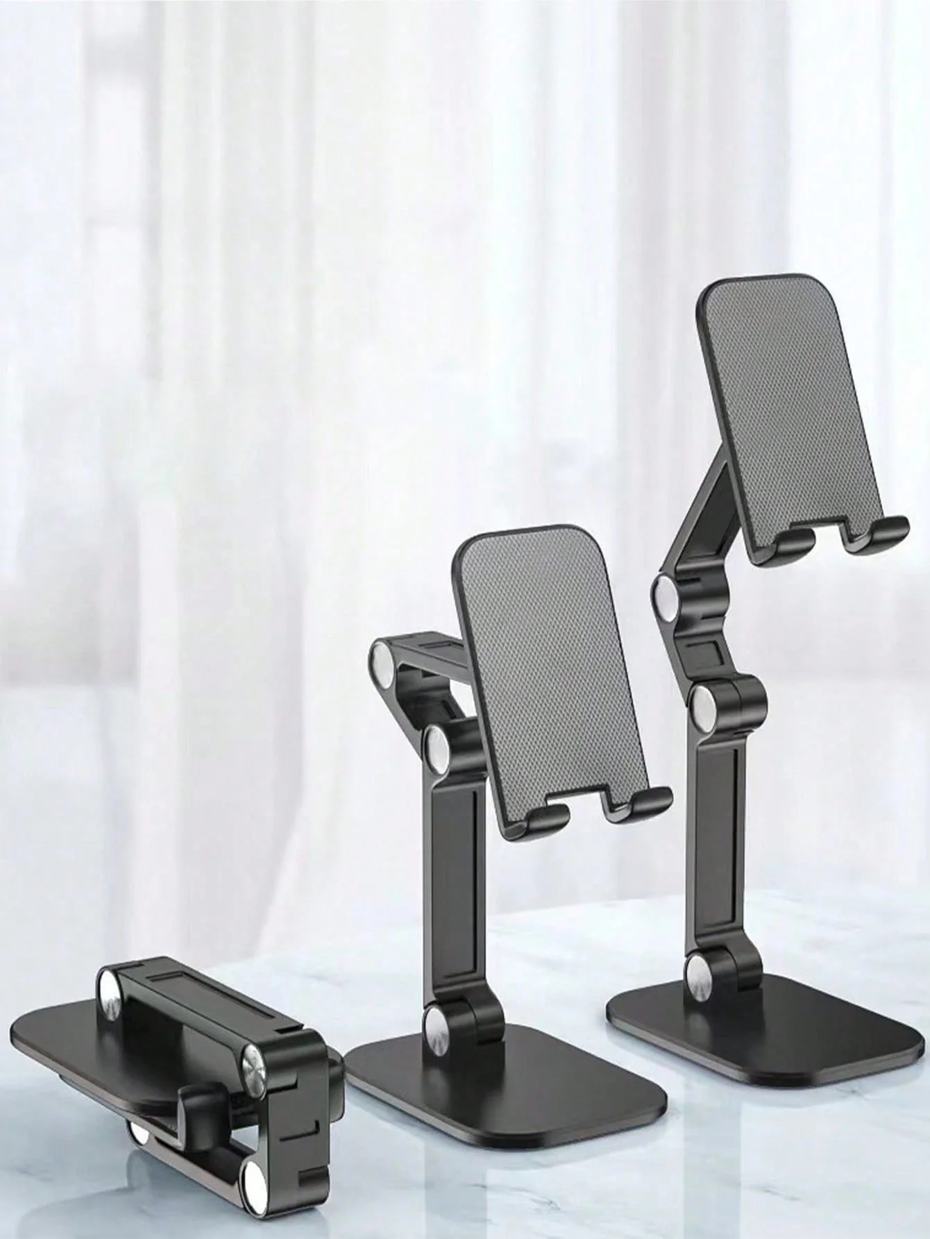 Three section foldable desktop phone stand, suitable for mobile phones, tablets, flexible and adjustable, multi-functional teles
Three section foldable desktop phone stand, suitable for mobile phones, tablets, flexible and adjustable, multi-functional teles