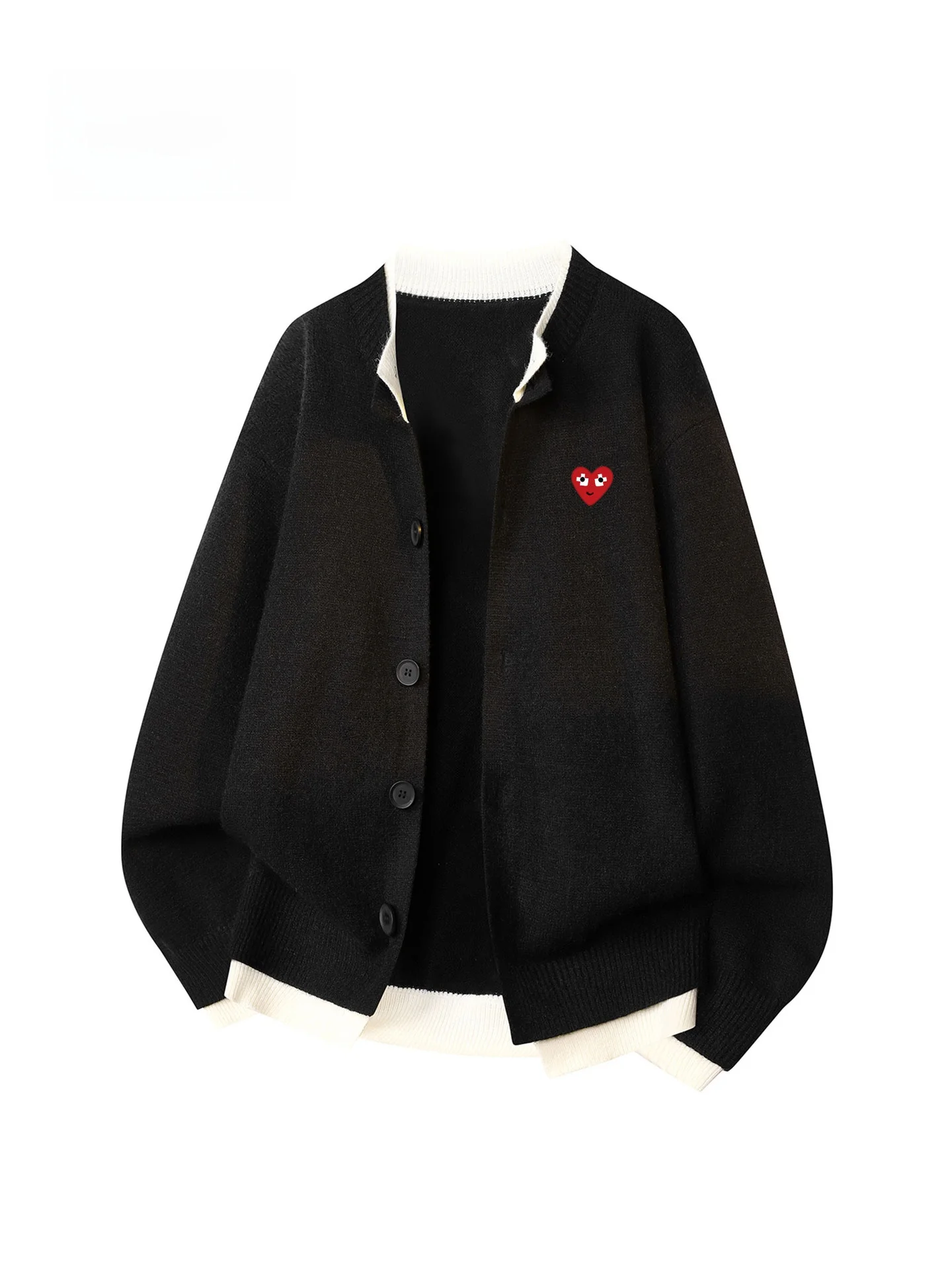 Play Hei Knitted Open Cardigan Loose Couple Sle American Retro Autumn Winter Casual Faion Warm Non-deformable Coat
Play Hei Knitted Open Cardigan Loose Couple Sle American Retro Autumn Winter Casual Faion Warm Non-deformable Coat
