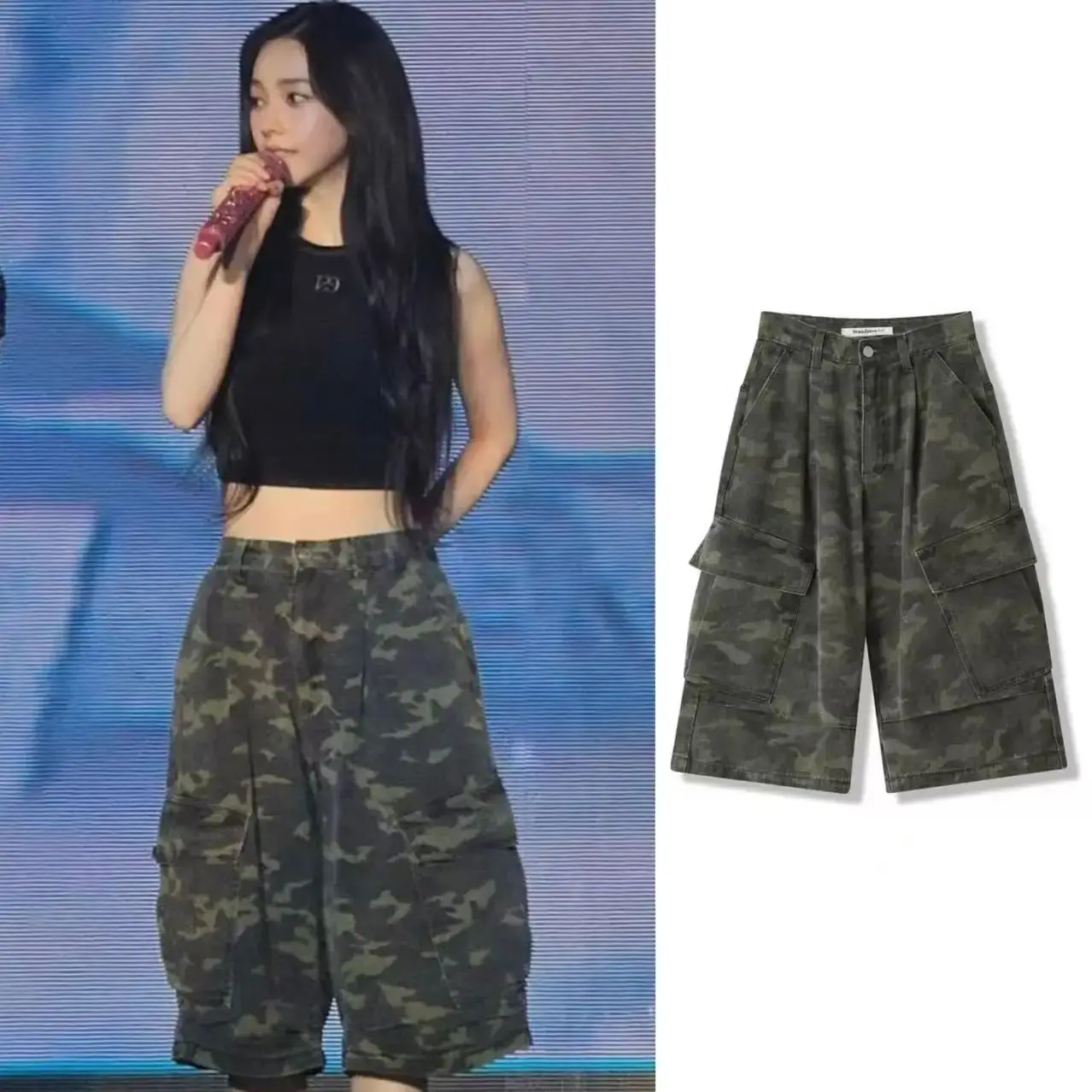 Faionable Retro Loose Camouflage Workwear Jeans High Waist C Men's Casual Comfortable Non-deformable Summer 205 Dstring
Faionable Retro Loose Camouflage Workwear Jeans High Waist C Men's Casual Comfortable Non-deformable Summer 205 Dstring