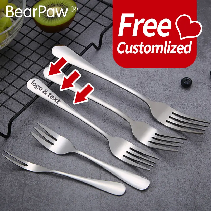 Tableware Stainless Steel Fork Cake Snack Fork Dessert Fruit Fork Silverware Tableware Free Laser Engraving Your Logo/Restaurant
Tableware Stainless Steel Fork Cake Snack Fork Dessert Fruit Fork Silverware Tableware Free Laser Engraving Your Logo/Restaurant