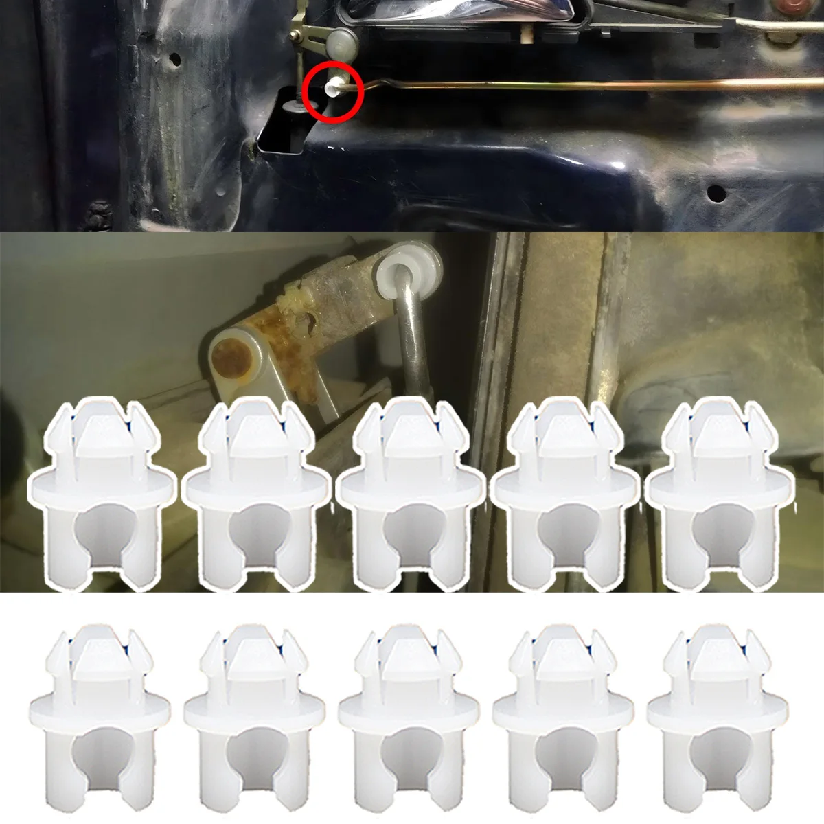 20pc Clips For Audi 100 VW T4 Door Lock Rod Conector Linkage Clips Front Rear Interior Latch Catch Repair Clamp Auto Fastener
20pc Clips For Audi 100 VW T4 Door Lock Rod Conector Linkage Clips Front Rear Interior Latch Catch Repair Clamp Auto Fastener