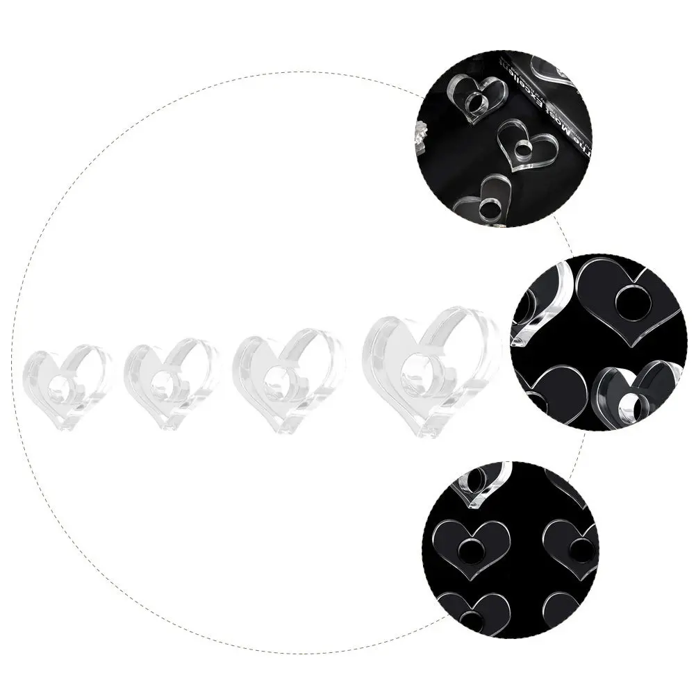 4Pcs Thumb Book Page Prop Acrylic Thumb Bookmark Heart Shape Small Reading Ring Book Accessory Gift Page Spreader 
4Pcs Thumb Book Page Prop Acrylic Thumb Bookmark Heart Shape Small Reading Ring Book Accessory Gift Page Spreader
