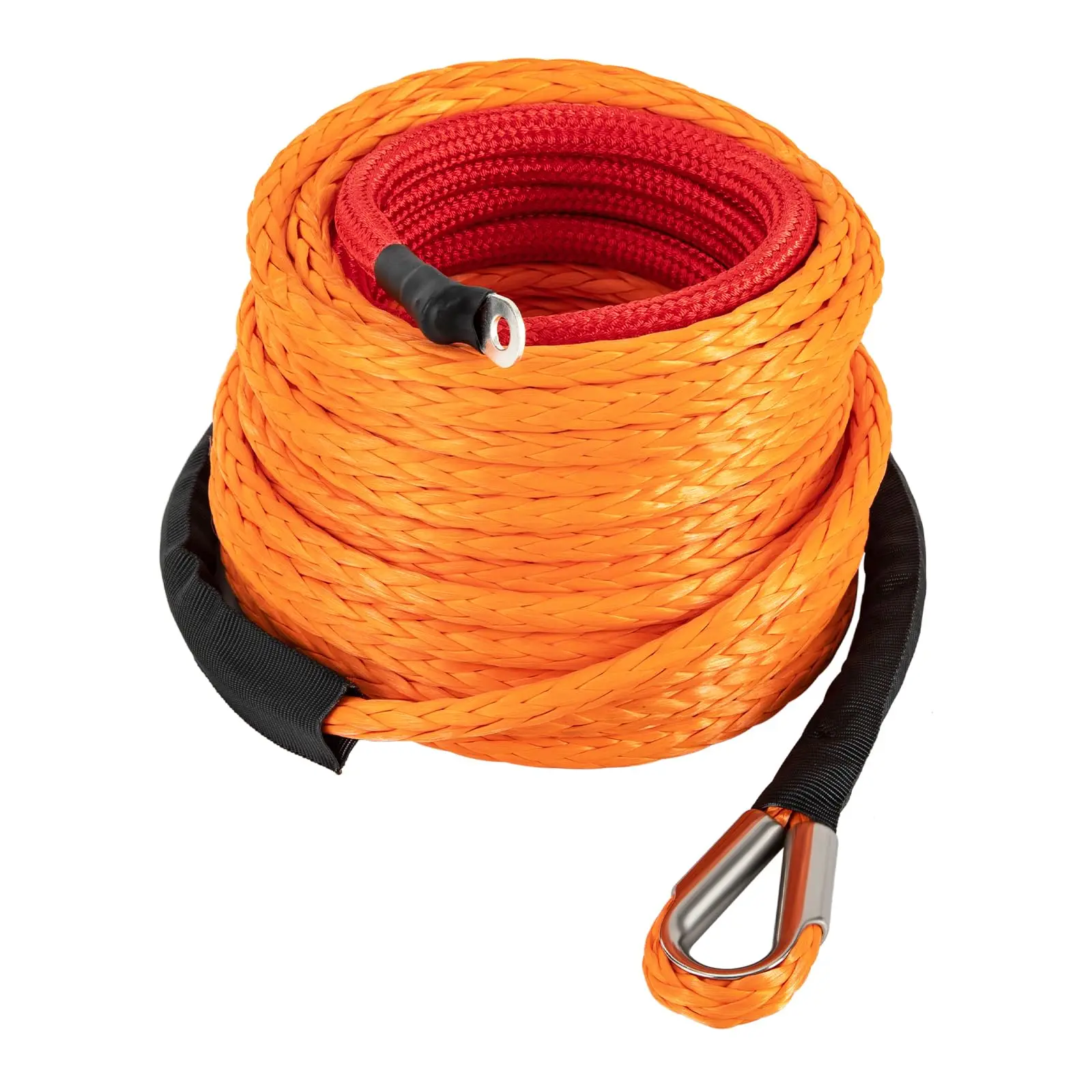 1/2" X92' Synthetic Winch Rope with Hook, Car Tow Recovery Cable, 31,500Lbs Breaking Strength Winch Cable with Protective Sleeve
1/2" X92' Synthetic Winch Rope with Hook, Car Tow Recovery Cable, 31,500Lbs Breaking Strength Winch Cable with Protective Sleeve