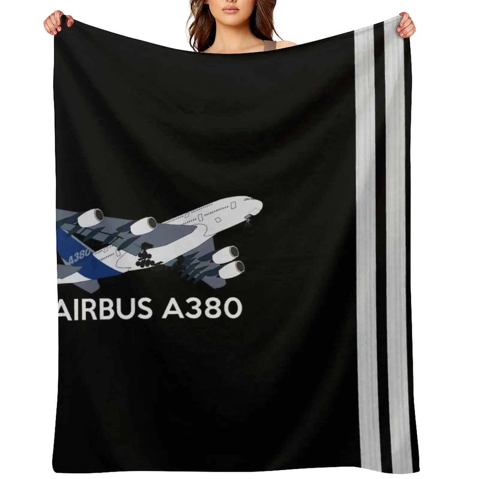 A380 Stripes Throw Blanket Soft Plush Plaid Beach Vintage Thins Blankets
A380 Stripes Throw Blanket Soft Plush Plaid Beach Vintage Thins Blankets