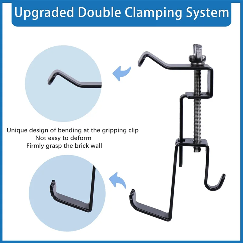 A89Q-Set Of 8 Adjustable Brick Clips For Outdoor Hanging, Brick Hangers That Fit 1.75 Inch-2.8 Inch Bricks
A89Q-Set Of 8 Adjustable Brick Clips For Outdoor Hanging, Brick Hangers That Fit 1.75 Inch-2.8 Inch Bricks