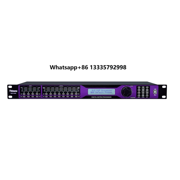 Thinuna DAP-0408 High End 4in*8out Professional Audio Processor Karaoke Effects Processor Sound System Dsp Audio Processor
Thinuna DAP-0408 High End 4in*8out Professional Audio Processor Karaoke Effects Processor Sound System Dsp Audio Processor
