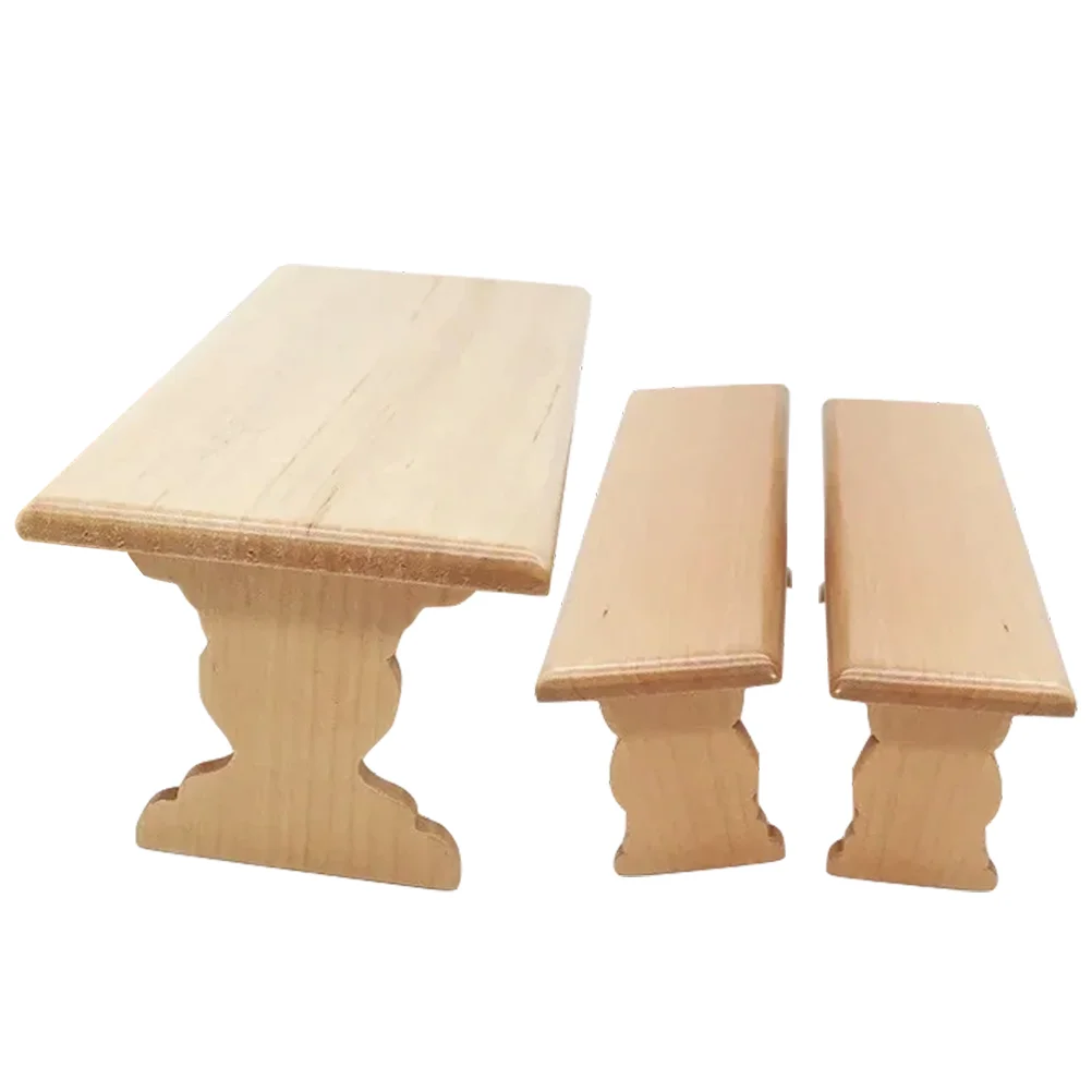 Dollhouse Table and Chairs Children Toy Mini Decor Bench Miniature Children’s Toys Furniture Wooden Dolly Accessories
Dollhouse Table and Chairs Children Toy Mini Decor Bench Miniature Children’s Toys Furniture Wooden Dolly Accessories