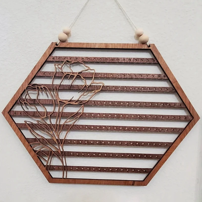 (New)-Hanging Earring Holder Hexagon Earrings Storage Rack Jewelry Display Props Mother's Day Gift Home Decor
(New)-Hanging Earring Holder Hexagon Earrings Storage Rack Jewelry Display Props Mother's Day Gift Home Decor