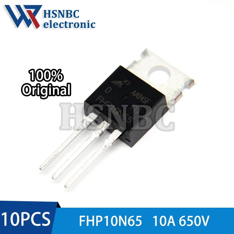10PCS FHP10N65 10N65 FHP10N65D TO-220 10A 650V N-channel Power MOSFET Transistor 100% New Original
10PCS FHP10N65 10N65 FHP10N65D TO-220 10A 650V N-channel Power MOSFET Transistor 100% New Original