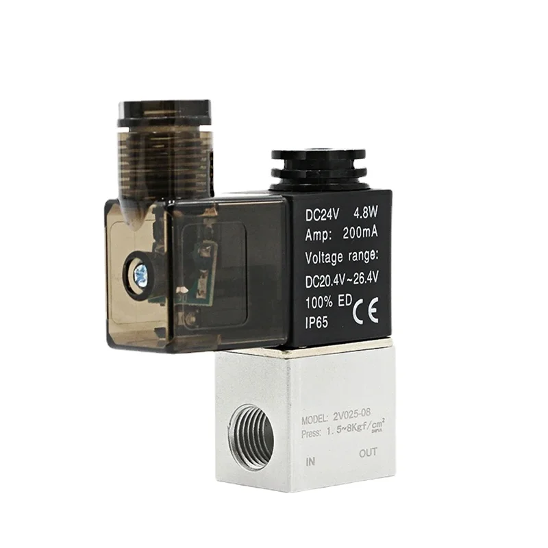 Air Solenoid Valves 2V025-08 2 Position 2 Port 1/4" Normally Closed Valv Pneumatic Solenoid Valve 12V 24V 110V 220V Volt
Air Solenoid Valves 2V025-08 2 Position 2 Port 1/4" Normally Closed Valv Pneumatic Solenoid Valve 12V 24V 110V 220V Volt