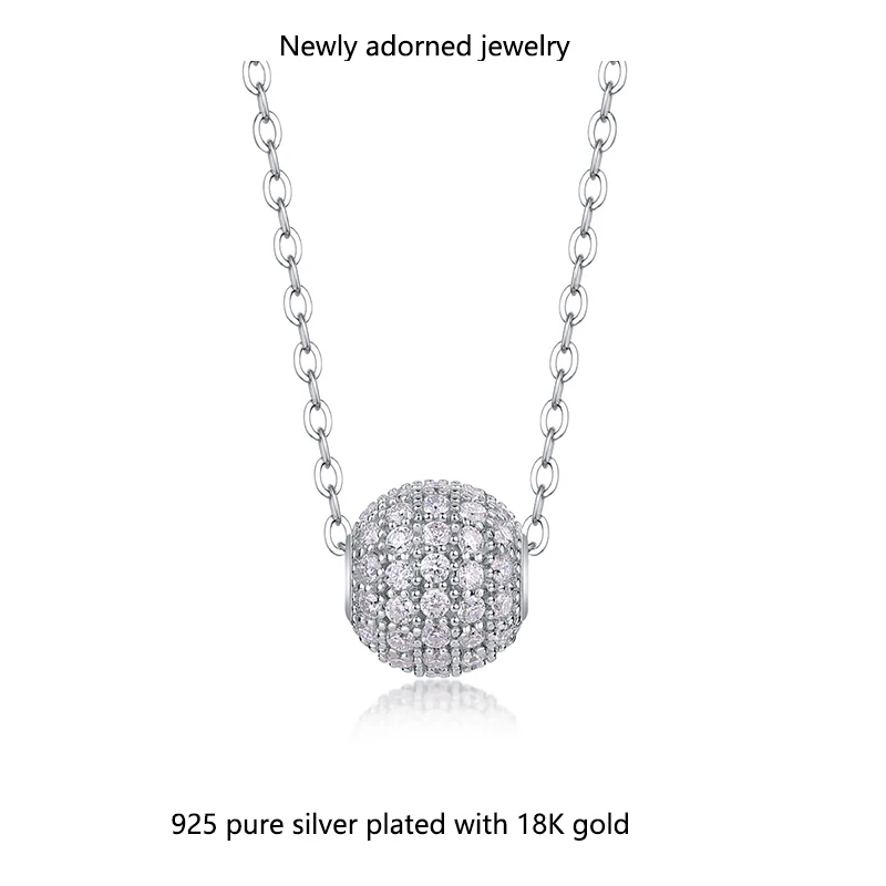S925 sterling silver cross-border bestseller, set with moissanite, designed as an elegant minimalist round ball pendant, featuri
S925 sterling silver cross-border bestseller, set with moissanite, designed as an elegant minimalist round ball pendant, featuri