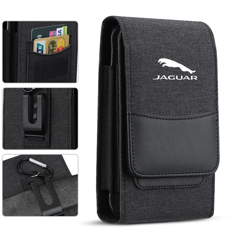 Cell Phone Pouch Nylon Holster Case with Belt Clip Cover Belt Waist Bag For Jaguar XF XJ XE XK S-Type F-Type Auto Accessories
Cell Phone Pouch Nylon Holster Case with Belt Clip Cover Belt Waist Bag For Jaguar XF XJ XE XK S-Type F-Type Auto Accessories
