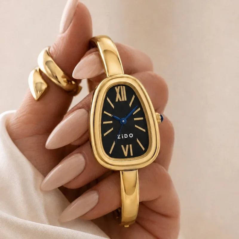 Fashion Triangle Snake-Head Women's Bangle Watches Simple Analog Quartz Wristwatches for Woman Elegant Ladies Clock Gift Montre
Fashion Triangle Snake-Head Women's Bangle Watches Simple Analog Quartz Wristwatches for Woman Elegant Ladies Clock Gift Montre