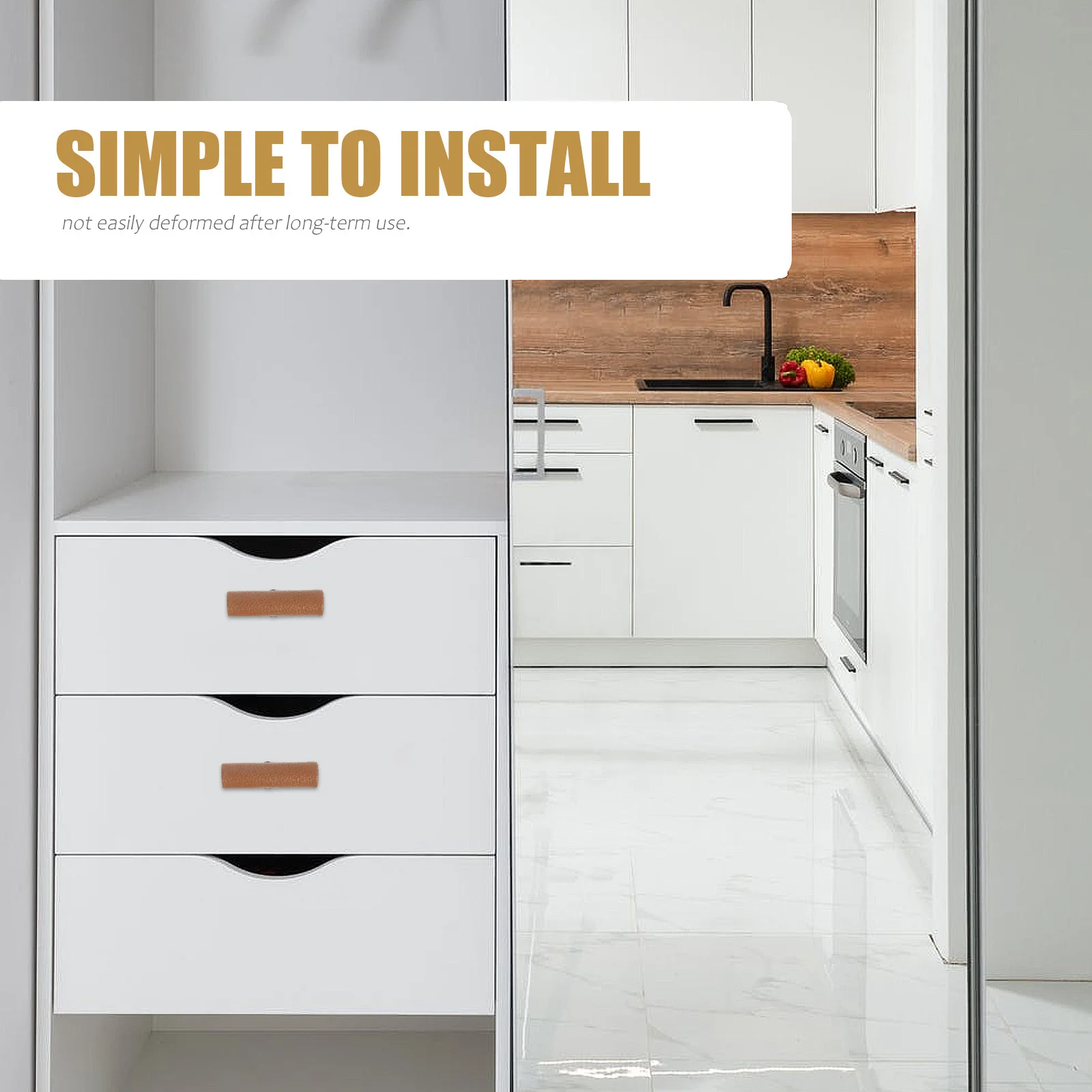 2Pcs Khaki Faux Cabinet Door Handle Single Hole Installation for Modern Classic Interiors Furniture Knobs and Pulls
2Pcs Khaki Faux Cabinet Door Handle Single Hole Installation for Modern Classic Interiors Furniture Knobs and Pulls