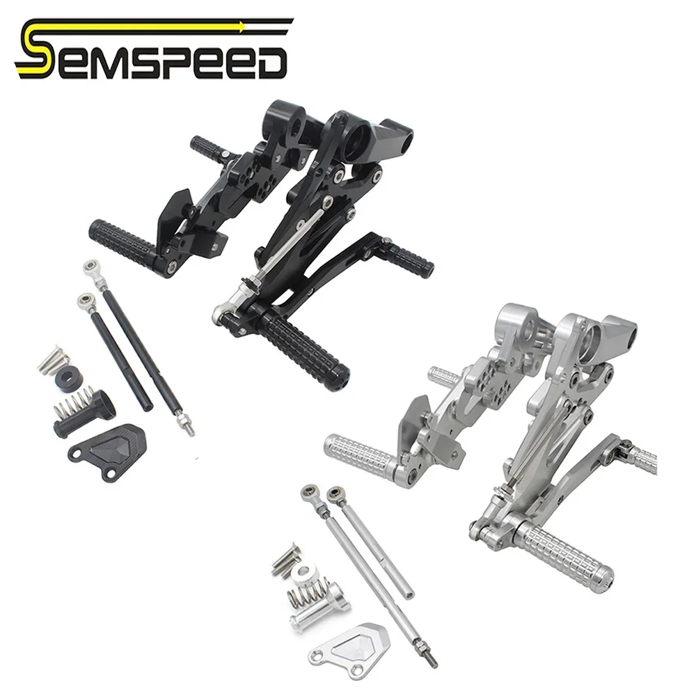 SEMSPEED CNC Adjustable Footrests For Aprilia RS660 2020-2023 Aluminum Alloy Ergonomic Pedal Assembly Racing Design Direct Fit
SEMSPEED CNC Adjustable Footrests For Aprilia RS660 2020-2023 Aluminum Alloy Ergonomic Pedal Assembly Racing Design Direct Fit