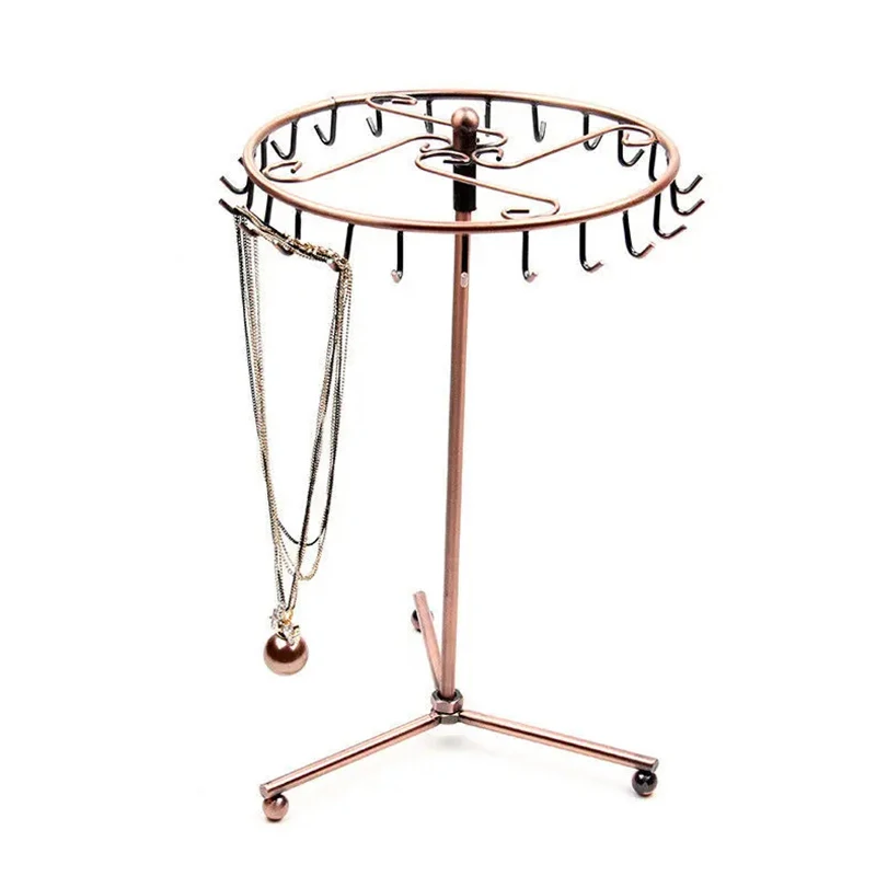 Rotate Metal Pendant Bracelet Necklace Dispaly Jewelry Storage Organizer Holder Shelf Hanger Ring Jewelry Display Stand
Rotate Metal Pendant Bracelet Necklace Dispaly Jewelry Storage Organizer Holder Shelf Hanger Ring Jewelry Display Stand