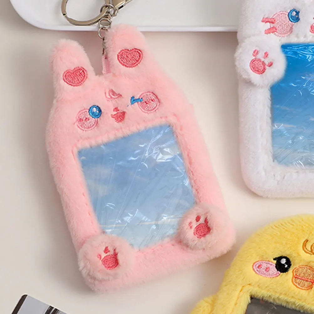 Soft Fabric Animal Card Holder Keychain Non Scratch Card Protector for Game Cards Photos Bills Postcards Travel Office Daily Use
Soft Fabric Animal Card Holder Keychain Non Scratch Card Protector for Game Cards Photos Bills Postcards Travel Office Daily Use