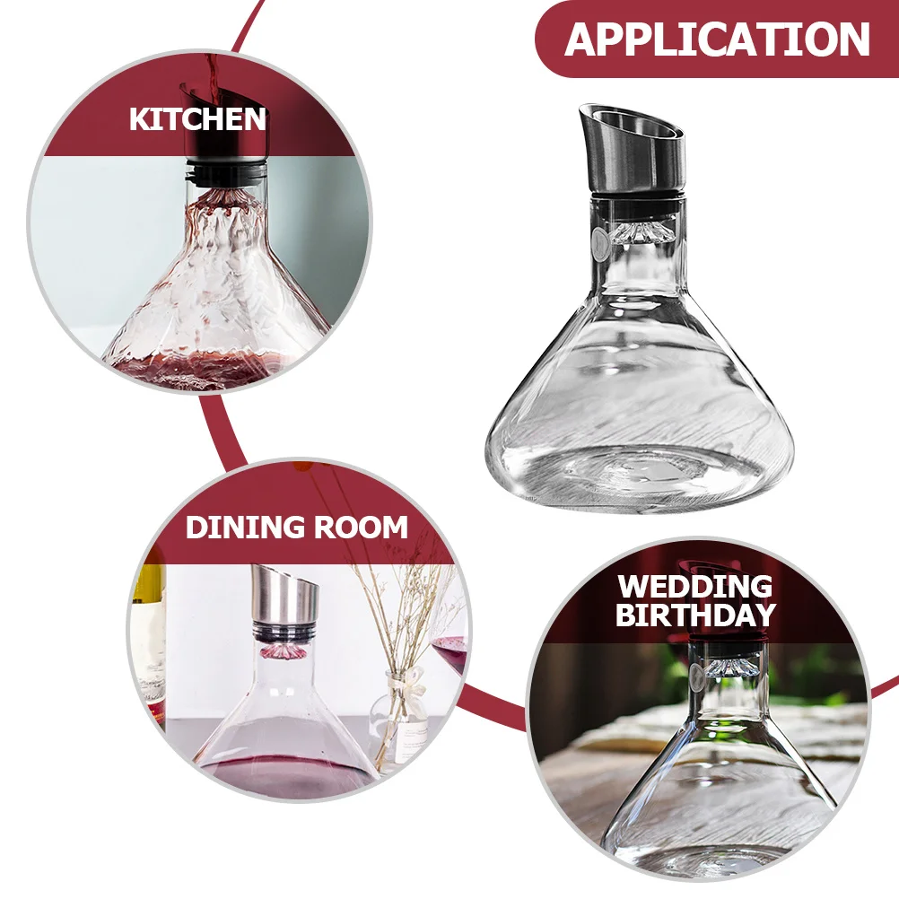 High Borosilicate Glass Wine Decanter Waterfall Style Creative Design Bar Wine Pot Stable Household Liquor Dispenser Decorative
High Borosilicate Glass Wine Decanter Waterfall Style Creative Design Bar Wine Pot Stable Household Liquor Dispenser Decorative