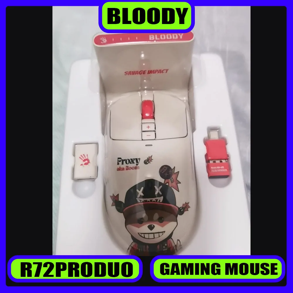 Bloody R72ProDuo Wireless Dual Mode Mouse Lightweight 80Hours Long-endurance PAW3395 PC Esports Laptop Gaming Mice Agile
Bloody R72ProDuo Wireless Dual Mode Mouse Lightweight 80Hours Long-endurance PAW3395 PC Esports Laptop Gaming Mice Agile