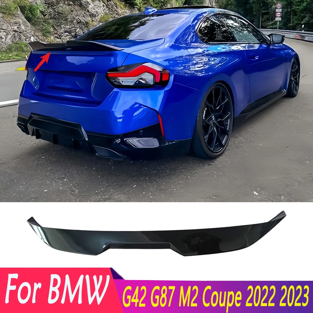 MP Style High Quality Rear Trunk Spoiler Wings Wind Fixing Wings For BMW G42 G87 M2 220i 230i M235i M240i Coupe 2022 2023
MP Style High Quality Rear Trunk Spoiler Wings Wind Fixing Wings For BMW G42 G87 M2 220i 230i M235i M240i Coupe 2022 2023