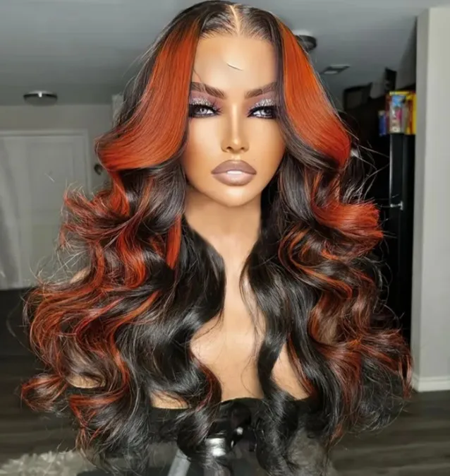 Парик Ginger Highlights 13x4 HD на шнуровке спереди — синтетический омбре от черного до...
Парик Ginger Highlights 13x4 HD на шнуровке спереди — синтетический омбре от черного до...