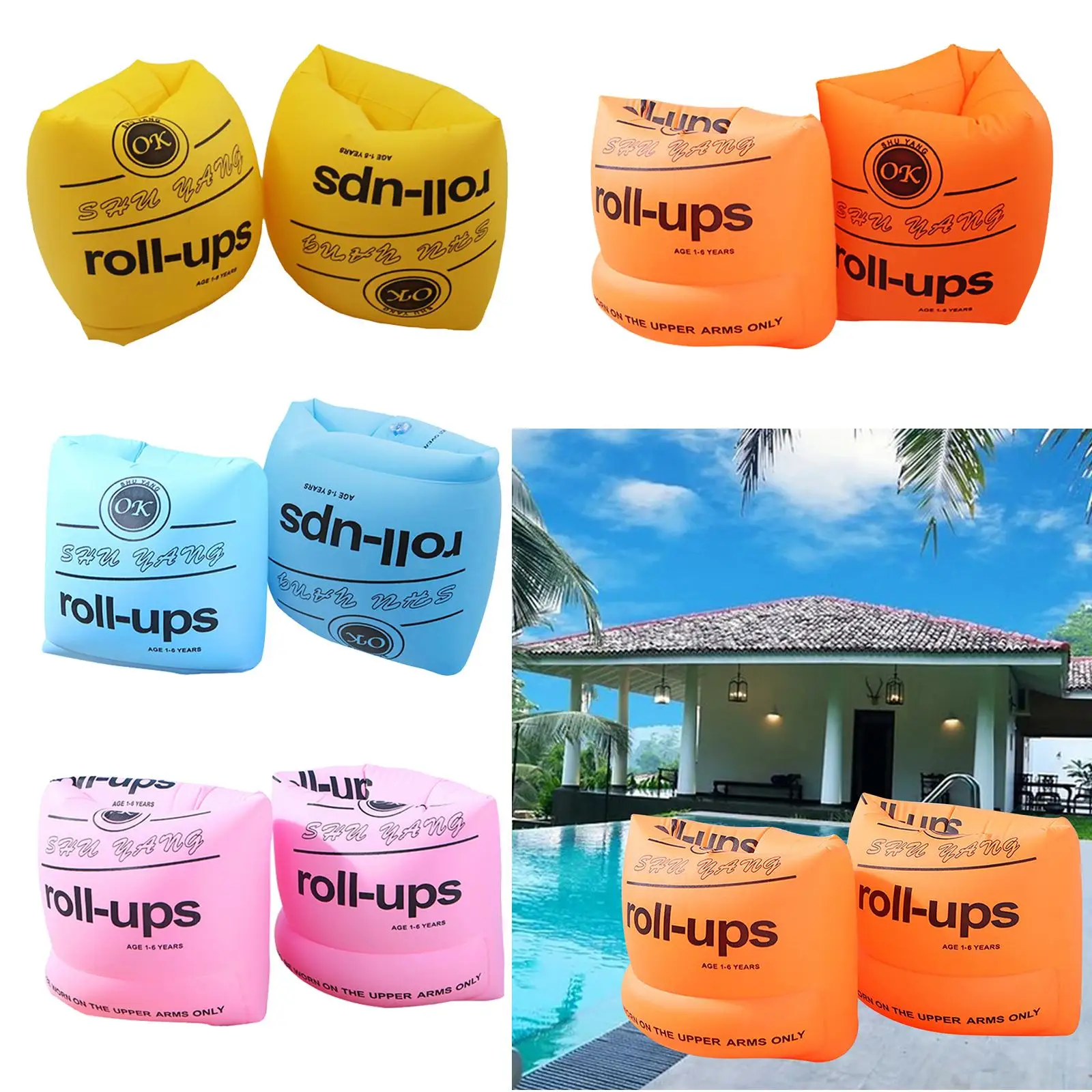 Kids Adults Swimming Arm Float Rings PVC Arm Inflatable Swim Arm Bands Floater Sleeves Swimming Rings for Men Women
Kids Adults Swimming Arm Float Rings PVC Arm Inflatable Swim Arm Bands Floater Sleeves Swimming Rings for Men Women