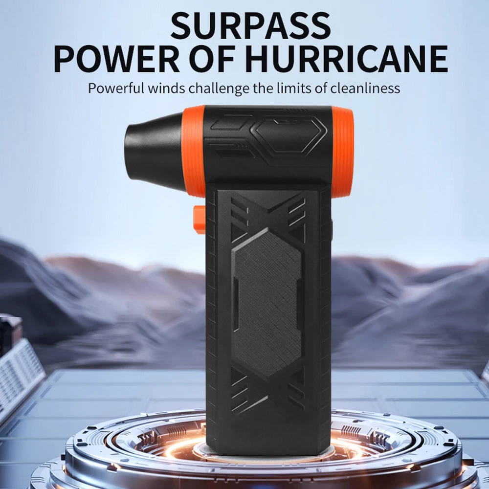 110000 RPM Powerful Air Blower Wind Speed 52m/s Wireless Turbo Fan Jet Turbo Jet Blower Blowing Force Air Blow Gun 140W
110000 RPM Powerful Air Blower Wind Speed 52m/s Wireless Turbo Fan Jet Turbo Jet Blower Blowing Force Air Blow Gun 140W