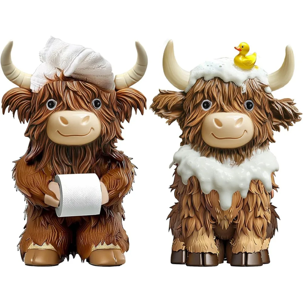 Funny Highland Bull Statue with Birthday Hat Ornament Home Decor Cow Statue Festive Highland Cattle Sculpture Set for Christmas
Funny Highland Bull Statue with Birthday Hat Ornament Home Decor Cow Statue Festive Highland Cattle Sculpture Set for Christmas
