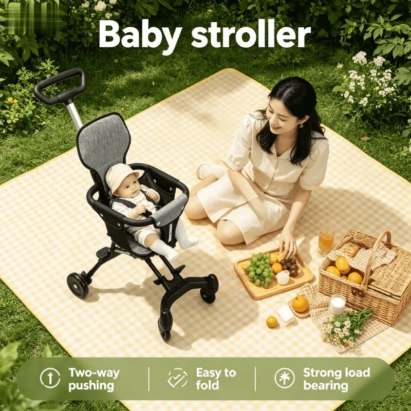 Urban Walk Lightweight Baby Stroller - Compact & Foldable with One-Hand Fold Reversible Seat Ideal for Toddlers Baby Cart
Urban Walk Lightweight Baby Stroller - Compact & Foldable with One-Hand Fold Reversible Seat Ideal for Toddlers Baby Cart