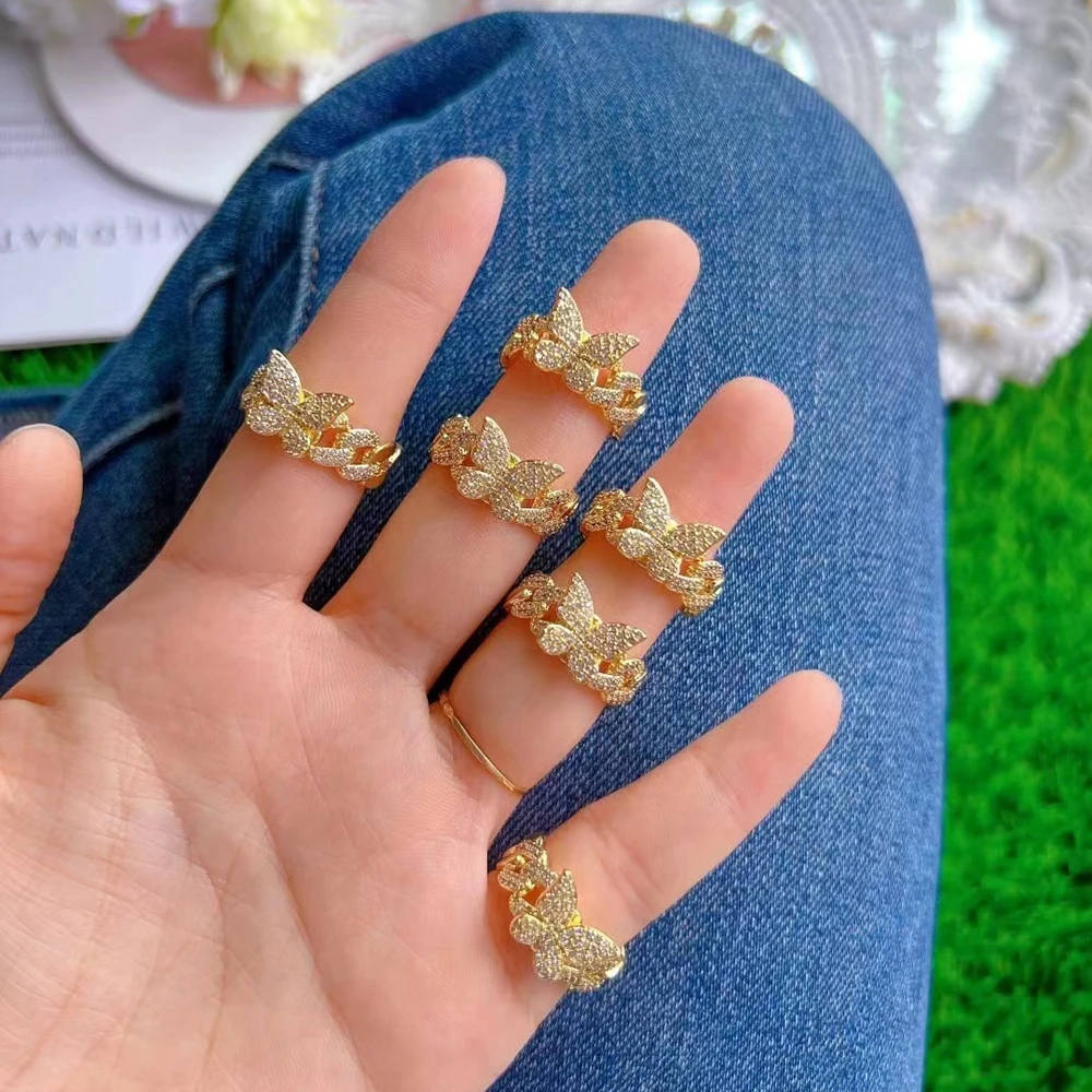 5PCS, Elegant and Sweet Inlaid Zircon Gold Butterfly Rings For Woman 2022 Korean Fashion Jewelry Wedding Luxury Party Ring
5PCS, Elegant and Sweet Inlaid Zircon Gold Butterfly Rings For Woman 2022 Korean Fashion Jewelry Wedding Luxury Party Ring