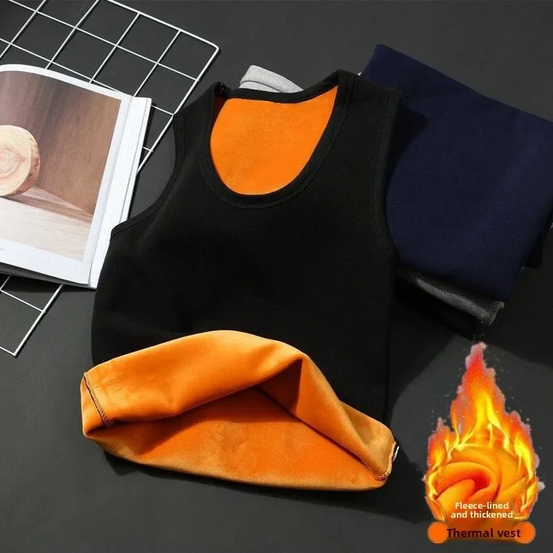 Men's Fleece Lined Thickened Vest Autumn Winter Warmth Innerwear Slim Fit Base Shirt U-Neck Single Layer Polyester Fiber
Men's Fleece Lined Thickened Vest Autumn Winter Warmth Innerwear Slim Fit Base Shirt U-Neck Single Layer Polyester Fiber