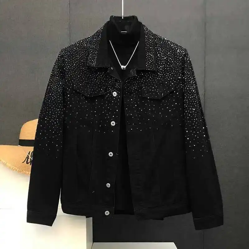 Fashionable Hot Diamond Jacket Spring And Autumn 2026 New Men's Tops Retro Short Jackets
Fashionable Hot Diamond Jacket Spring And Autumn 2026 New Men's Tops Retro Short Jackets