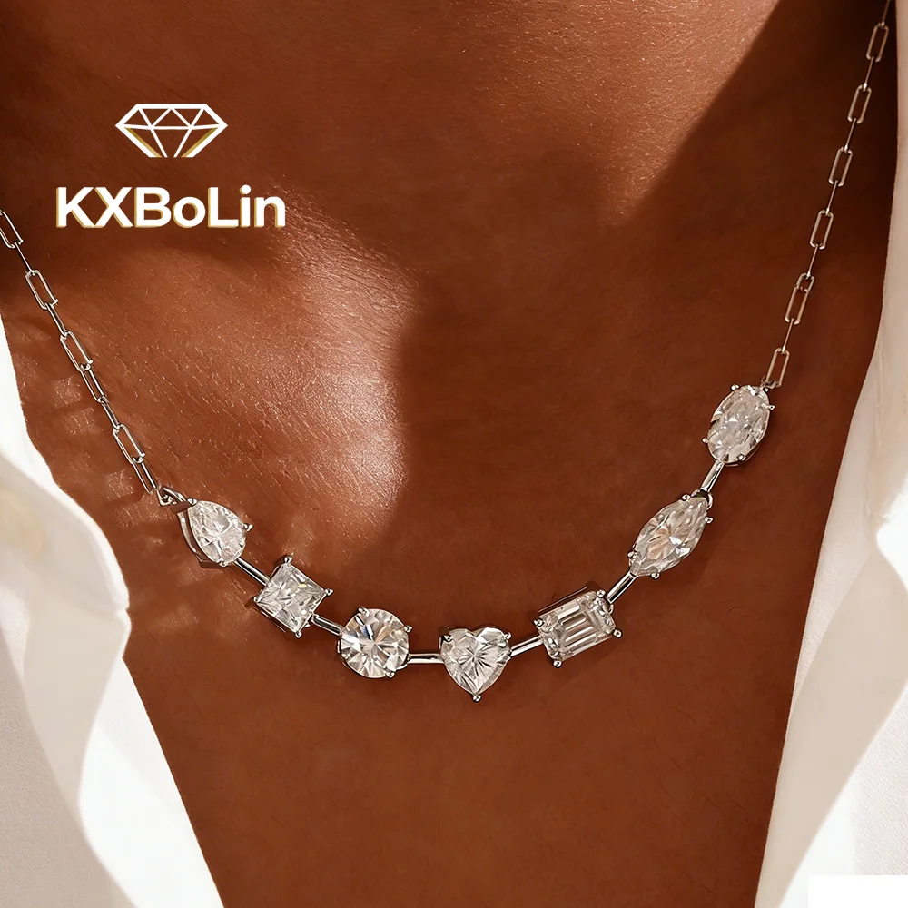 Кулон-ожерелье с муассанитом 7 карат для женщин, огранка «сердце», «капля», «овал», «принцесса», лабораторный бриллиант, цепочка из серебра S925, ювелирные изделия
Кулон-ожерелье с муассанитом 7 карат для женщин, огранка «сердце», «капля», «овал», «принцесса», лабораторный бриллиант, цепочка из серебра S925, ювелирные изделия