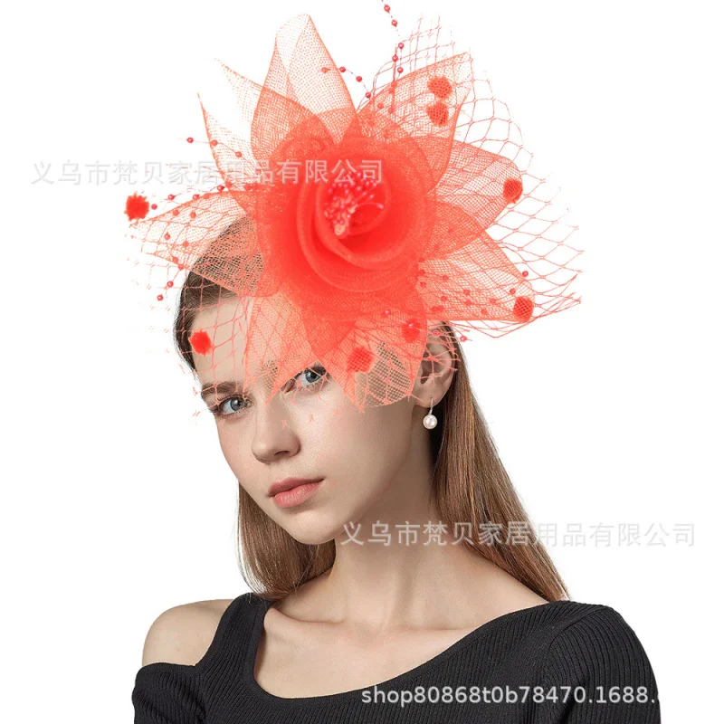 Hot-Selling Women's Mesh New Beauty Hair Accessories Horse Racing Festival Decorative Head Flower Retro Veil Hat
Hot-Selling Women's Mesh New Beauty Hair Accessories Horse Racing Festival Decorative Head Flower Retro Veil Hat