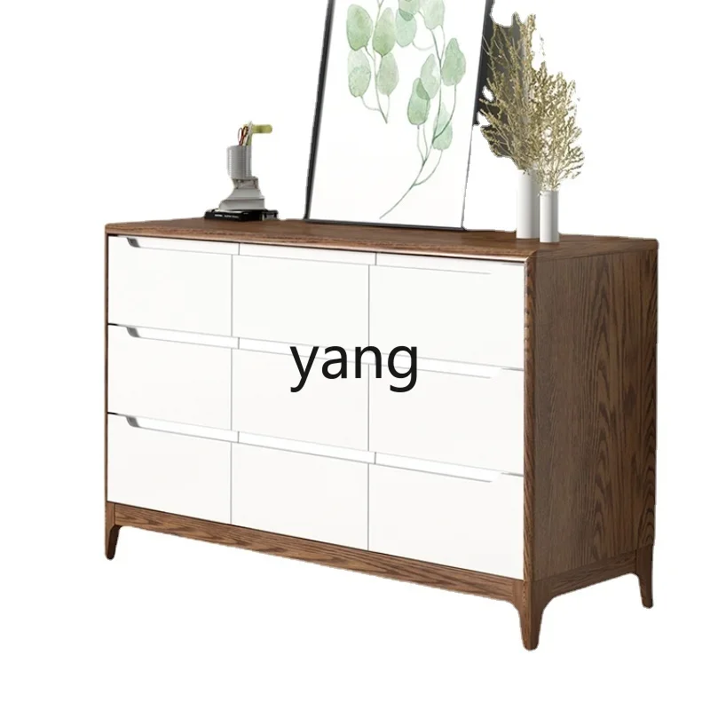 Yhl Wood Oak Nine-Drawer Cabinet 1.8 M Log Living Room Storage Cabinet Nordic Style Large Capacity 9-Drawer Locker
Yhl Wood Oak Nine-Drawer Cabinet 1.8 M Log Living Room Storage Cabinet Nordic Style Large Capacity 9-Drawer Locker