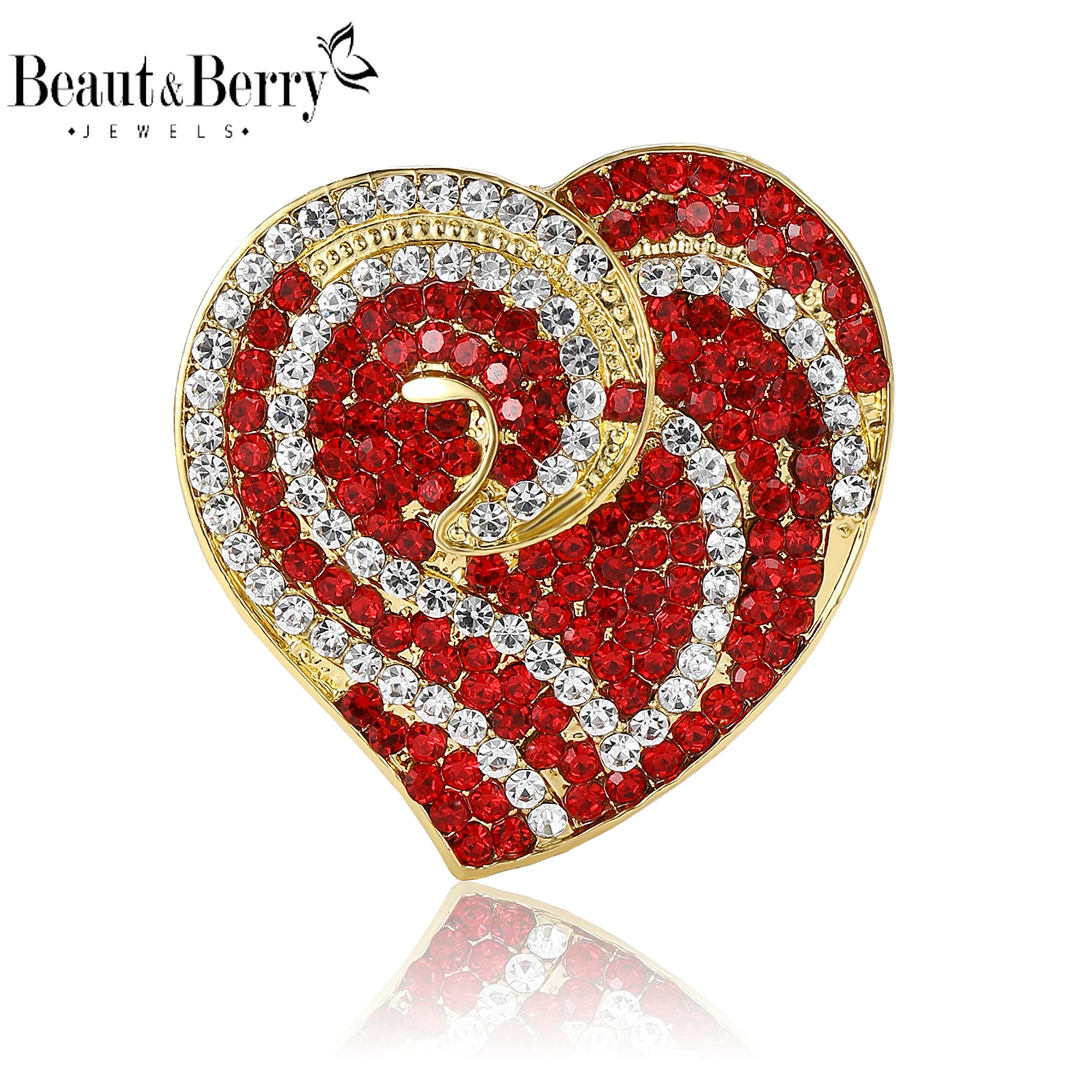 Beaut&Berry Valentine's Day Elegant Rhinestone Love Brooches for Women Heart Pins Friends Party Gifts Jewellery Accessories
Beaut&Berry Valentine's Day Elegant Rhinestone Love Brooches for Women Heart Pins Friends Party Gifts Jewellery Accessories