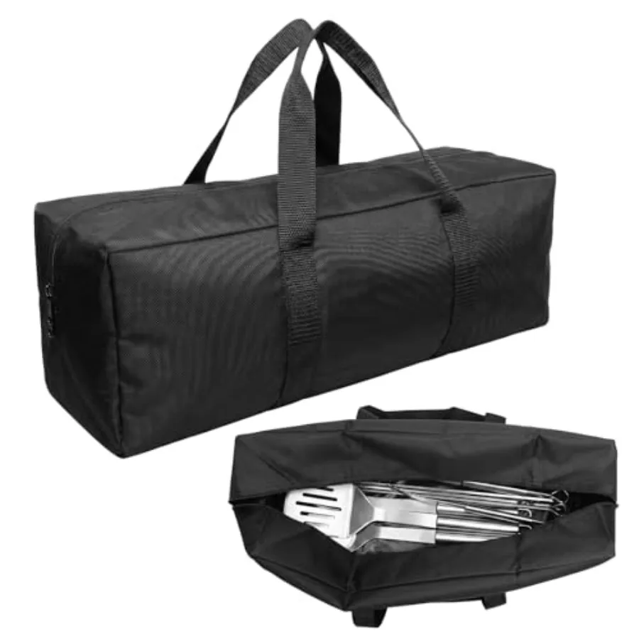 Grill Tool Storage Bag Large Grill Accessory Storage 24" x 8" x 8" Grilling Tools Storage 600D Oxford Heavy-Duty Grill Utensil
Grill Tool Storage Bag Large Grill Accessory Storage 24" x 8" x 8" Grilling Tools Storage 600D Oxford Heavy-Duty Grill Utensil