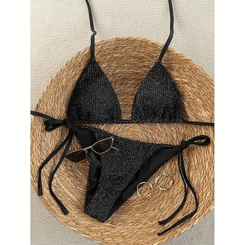 2026 New Solid Color Tie Side Bikini Set for Women Sexy Swimwear Beach Vacation
2026 New Solid Color Tie Side Bikini Set for Women Sexy Swimwear Beach Vacation