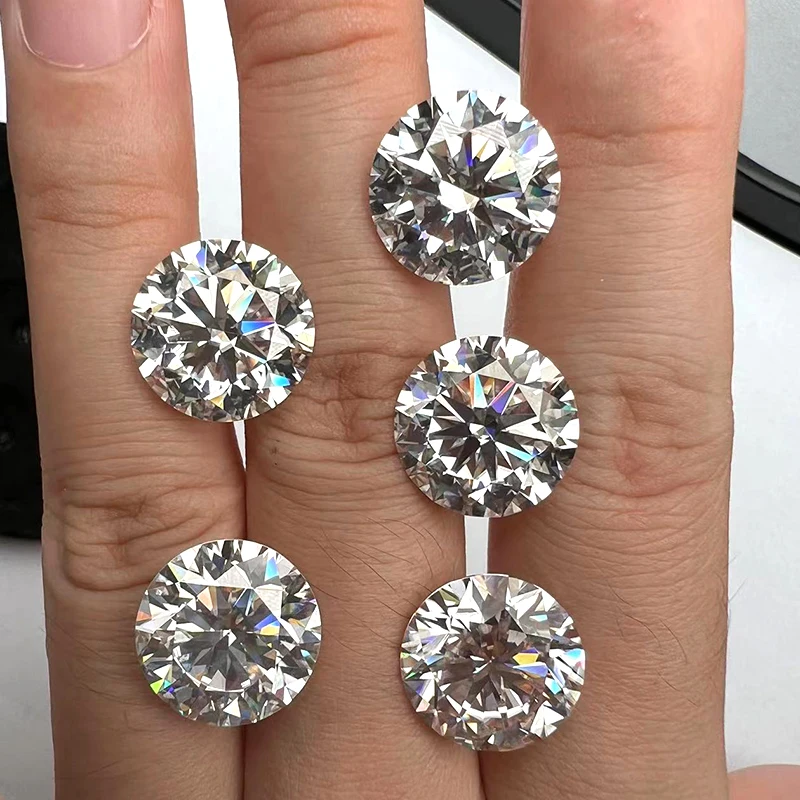 Loose Moissanite Stone Round Cut D Color VVS1 DIY Necklace Earrings rings Main Materials Pass Diamond Tester GRA Certificate
Loose Moissanite Stone Round Cut D Color VVS1 DIY Necklace Earrings rings Main Materials Pass Diamond Tester GRA Certificate