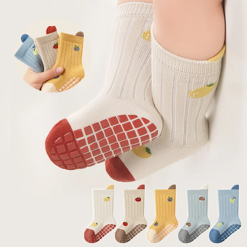 3/5 Pairs Baby Floor Socks Cartoon Non-Slip Newborn Socks Soft Anti-slip Toddlers Mid Tube Socks For Boys And Girls
3/5 Pairs Baby Floor Socks Cartoon Non-Slip Newborn Socks Soft Anti-slip Toddlers Mid Tube Socks For Boys And Girls