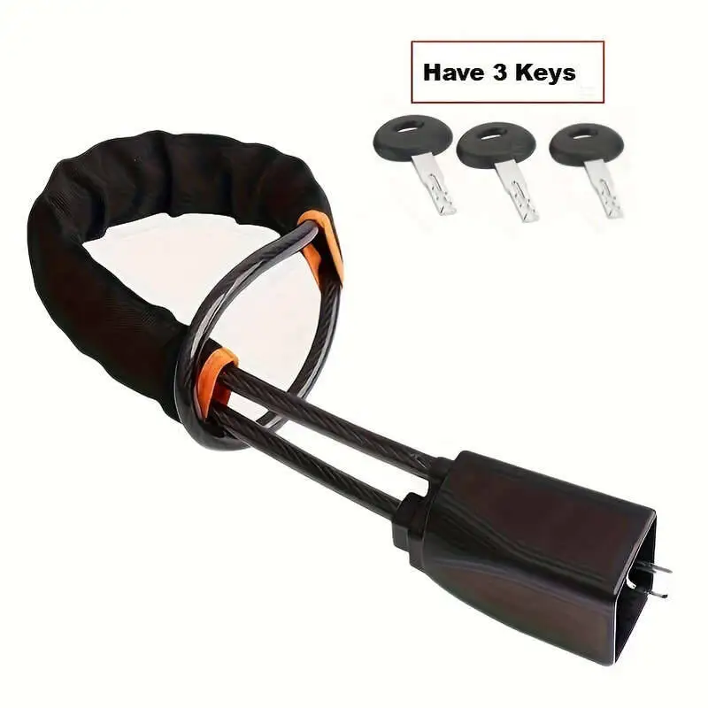 1. Противоугонный замок цепи ремня безопасности рулевого колеса автомобиля, веревка из АБС-пластика, защита от порезов, защита от истирания и защита от кражи, защита
1. Противоугонный замок цепи ремня безопасности рулевого колеса автомобиля, веревка из АБС-пластика, защита от порезов, защита от истирания и защита от кражи, защита