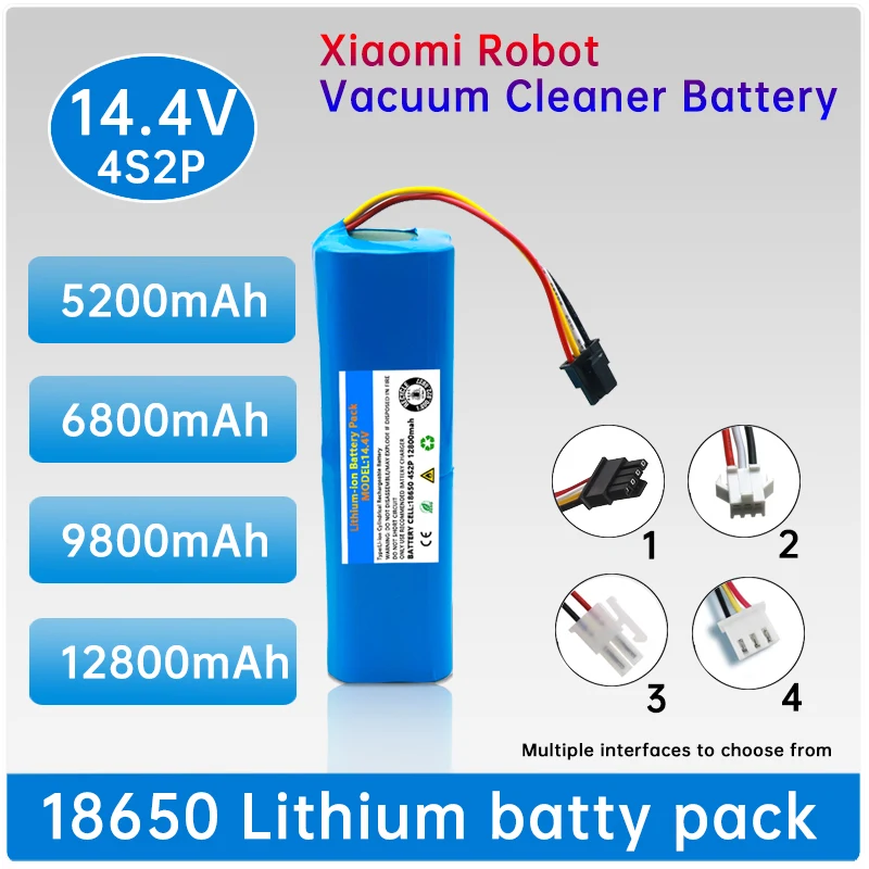 original suitable for Xiaomi rechargeable lithium-ion battery robot vacuum cleaner R1 battery with large capacity of 12800mAh
original suitable for Xiaomi rechargeable lithium-ion battery robot vacuum cleaner R1 battery with large capacity of 12800mAh