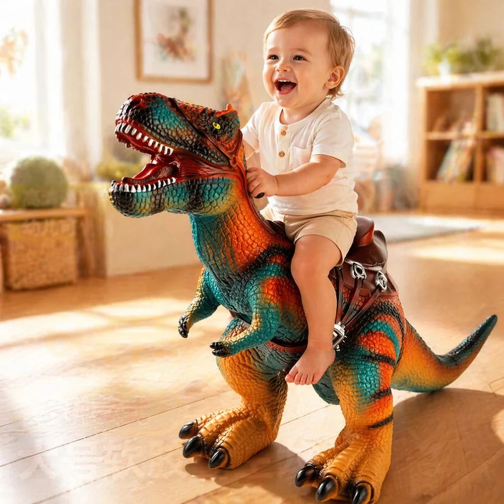Giant Ride-on Dinosaur Toy Soft Rubber T-Rex Triceratops Model, Realistic Large Animal Action Figure, Birthday Gifts for Boys
Giant Ride-on Dinosaur Toy Soft Rubber T-Rex Triceratops Model, Realistic Large Animal Action Figure, Birthday Gifts for Boys
