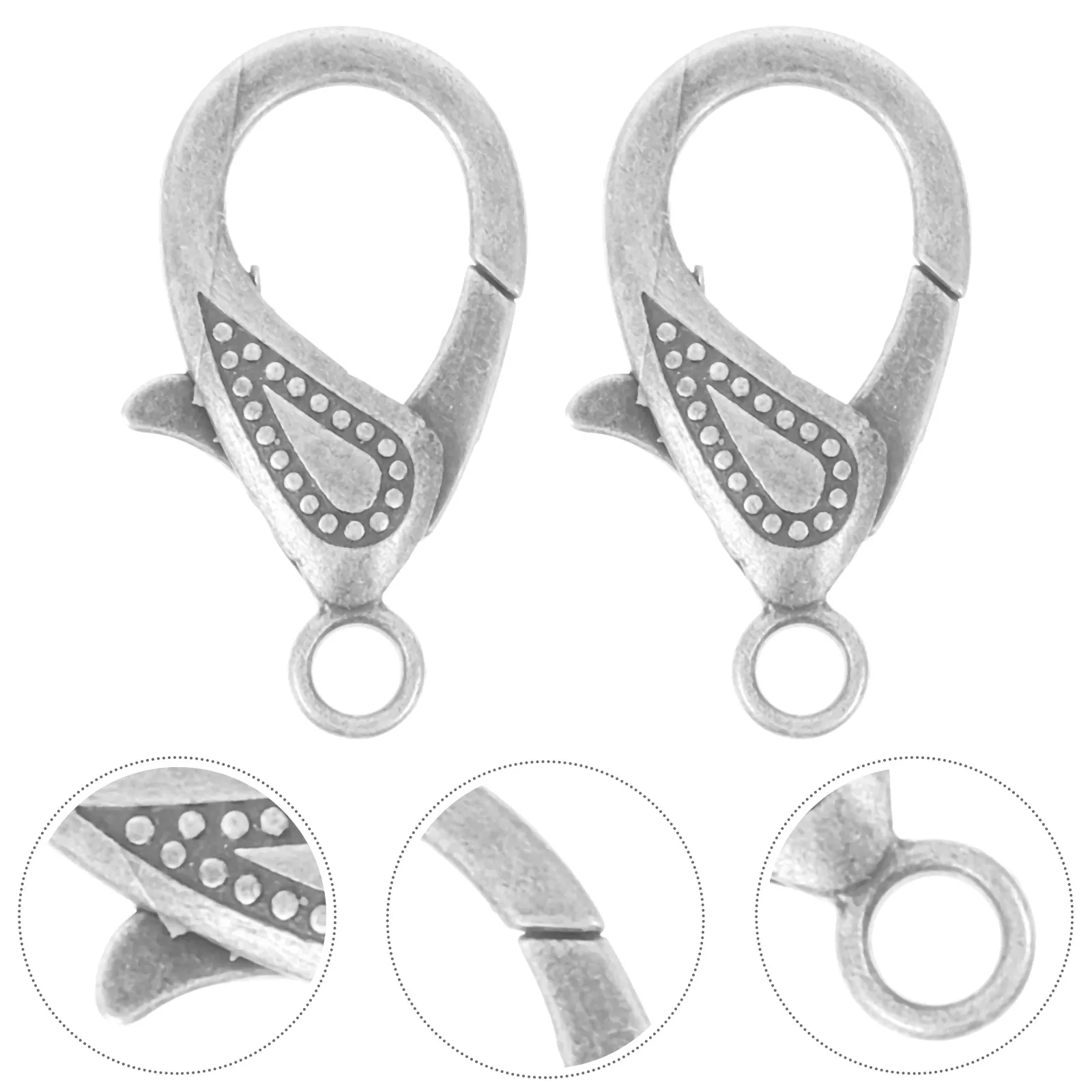 Lobster Clasp Jewelry Accessories for Multiple Necklaces Shrimp Buttons Zinc Alloy 
Lobster Clasp Jewelry Accessories for Multiple Necklaces Shrimp Buttons Zinc Alloy