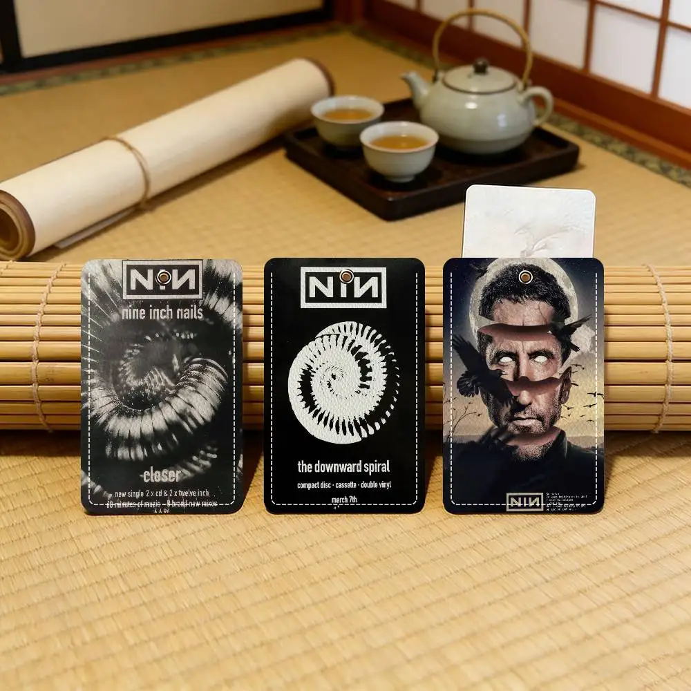 Nine I-Inch N-Nails Classic Vintage Trendy Leather Card Case Keychain Sturdy Holder for Credit and Transit Cards
Nine I-Inch N-Nails Classic Vintage Trendy Leather Card Case Keychain Sturdy Holder for Credit and Transit Cards