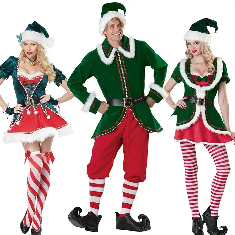 2024 New Year Christmas Outfit Women Santa's Helper Holiday Honey Men Santa Elf Costume for Adults
2024 New Year Christmas Outfit Women Santa's Helper Holiday Honey Men Santa Elf Costume for Adults