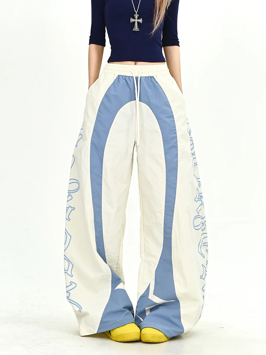 Color Blo Elastic Waist Casual Pants Women's Summer New Loose BF Street Sports Sle Wide Leg Pants Trendy Straight Tube
Color Blo Elastic Waist Casual Pants Women's Summer New Loose BF Street Sports Sle Wide Leg Pants Trendy Straight Tube