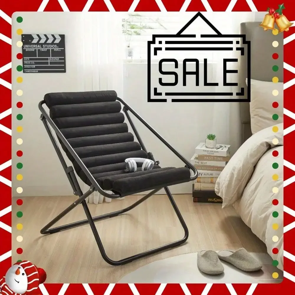 Stylish black rib folding suspender chair with durable ribbed design for any occasion, sturdy steel frame folding design
Stylish black rib folding suspender chair with durable ribbed design for any occasion, sturdy steel frame folding design